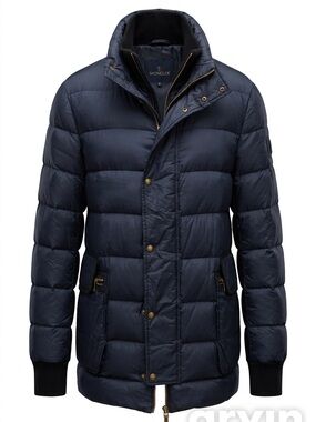 Moncler Gamme Bleu Navy Quilted Puffer Jacket